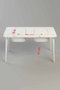 Hanah Home Mesa de Actividades Peka-0043-B Blanco y Gris